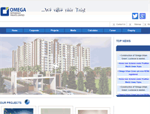 Tablet Screenshot of omegainfrabuild.com